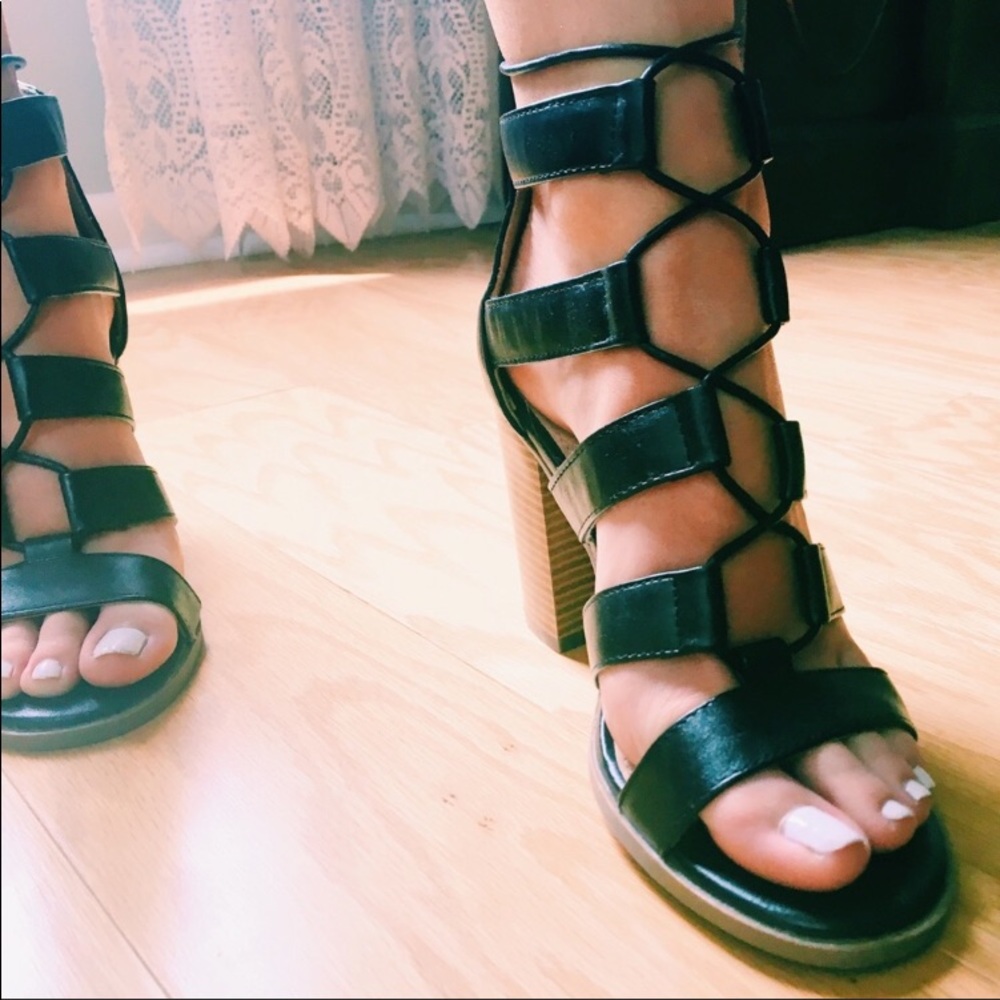 Lace up heels